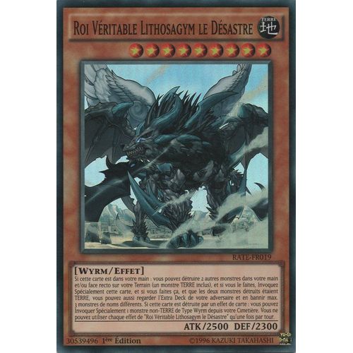 Yu-Gi-Oh! - Rate-Fr019 -  Roi Véritable Lithosagym Le Désastre - Super Rare