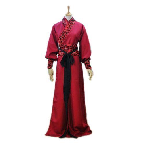 Kimono Japonais Traditionnel Tunique Manteau Combinaison Samouraï Avec Ceinture - Coloris Noir, Doré, Blanc, Bleu, Rouge - Déguisement Cosplay Soirée Convention Black Sugar - Tailles S Au Xxxl