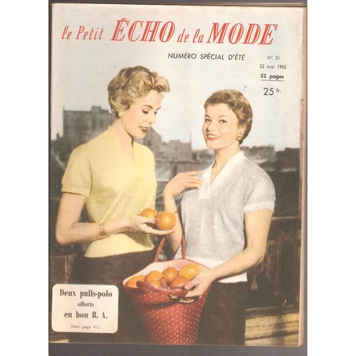 Le Petit Echo De La Mode 21 22/05/1955 Spécial Été