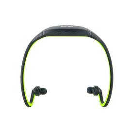 Casque audio Bluetooth sportif lecteur MP3 kit mains-libres argent