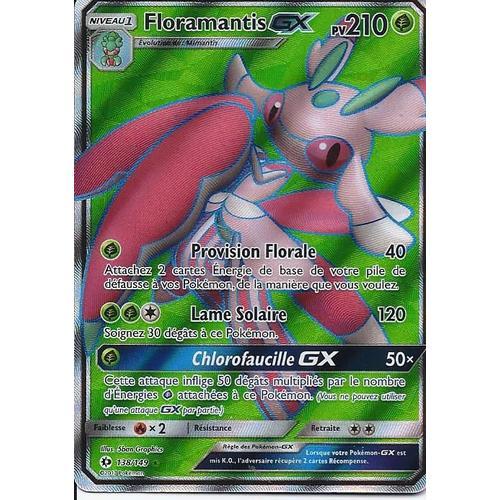 Carte Ultra Rare Full Art Floramantis Gx 138/149 - Soleil Et Lune