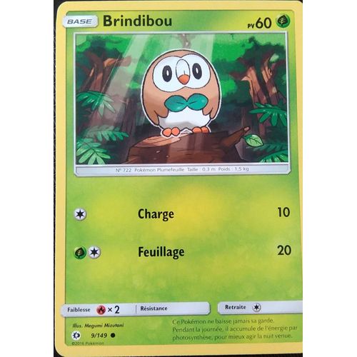 Carte Pokemon Brindibou 9/149 - Soleil Et Lune