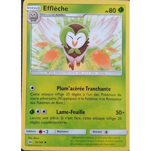 Carte Pokémon - Efflèche - 10/149 - Série Soleil Et Lune