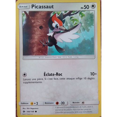 Carte Pokémon - Picassaut - 106/149 - Série Soleil Et Lune