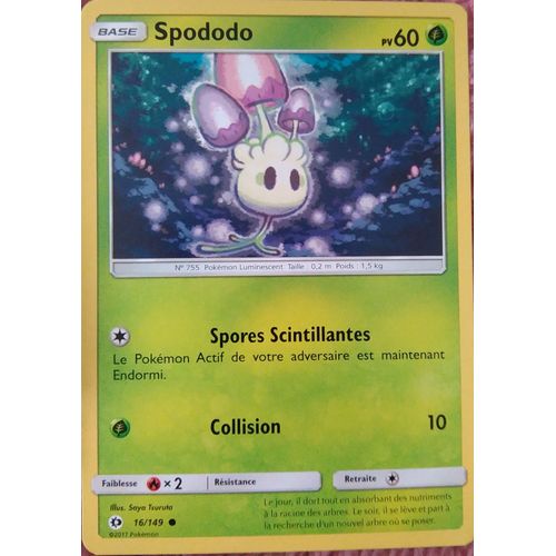 Carte Pokémon - Spododo - 16/149 - Série Soleil Et Lune