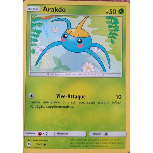 Carte Pokémon - Arakdo - 7/149 - Série Soleil Et Lune