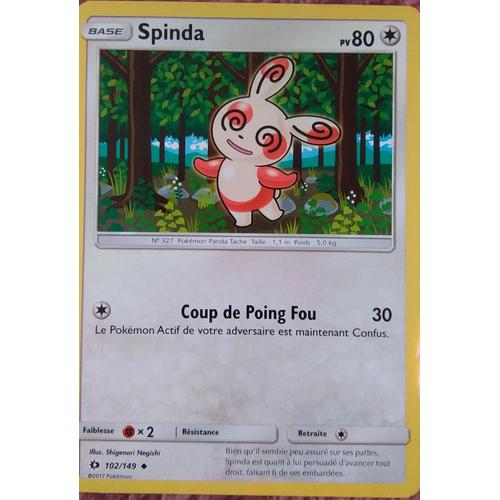 Carte Pokémon - Spinda - 102/149 - Série Soleil Et Lune