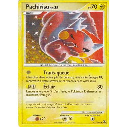 Pachirisu 43/100 - Diamant Et Perle : Aube Majestueuse - Peu Commune