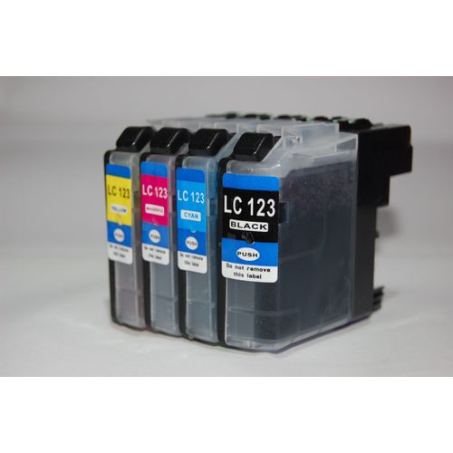 Pack 4 Cartouches d'encre compatibles LC 123/125/127 pour BROTHER