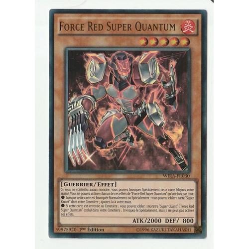 Yu-Gi-Oh! - Wira-Fr030 - Force Red Super Quantum - Ultra Rare