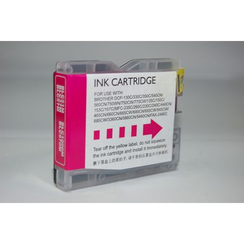 Cartouche d'encre compatible LC 970/1000 Magenta pour imprimantes jet d'encre BROTHER