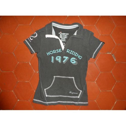 Polo D'équitation Gris Fouganza