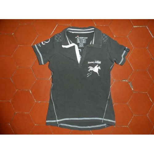 Polo D'équitation Gris Fouganza
