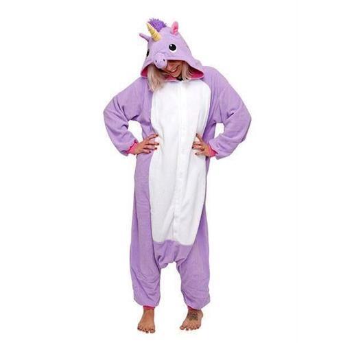 Combinaison Pyjama Kigurumi Déguisement Mardi Gras Adulte Homme Femme Peluche Chaud Doux - Modèles Animaux Chat Lapin Licorne Taille S Au Xl - Black Sugar Partenaire The Voice Colis Expédié De Paris