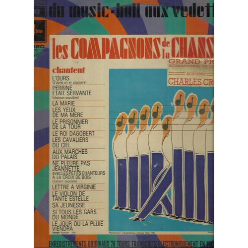 Du Music-Hall Aux Vedettes 3 - L'ours, Perrine Était Servante, La Marie, Les Yeux De Ma Mère, Le Prisonnier De La Tour, Le Roi Dagobert, Les Cavaliers Du Ciel, Aux Marches Du Palais, Lettre À Virginie