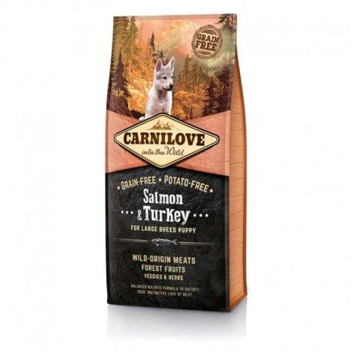 Carnilove - Croquettes Pour Chiots Grandes Races Au Saumon Et À La Dinde - 1,5 Kg