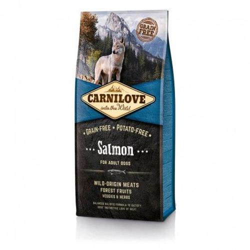 Carnilove -  Croquettes Pour Chien Adult Au Saumon - 12 Kg