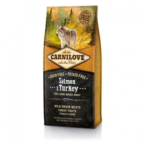 Carnilove - Croquettes Pour Chiots Grandes Races Au Saumon Et À La Dinde - 12 Kg