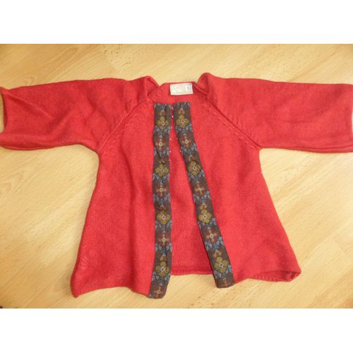 Gilet Du Pareil Au Même Laine 5 Ans Orange