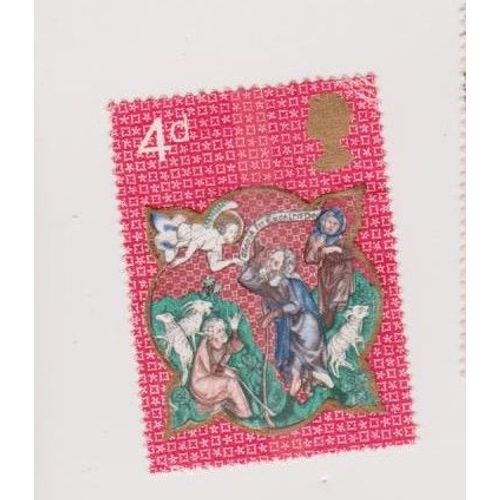 Timbre Angleterre Grande Bretagne Noel 4