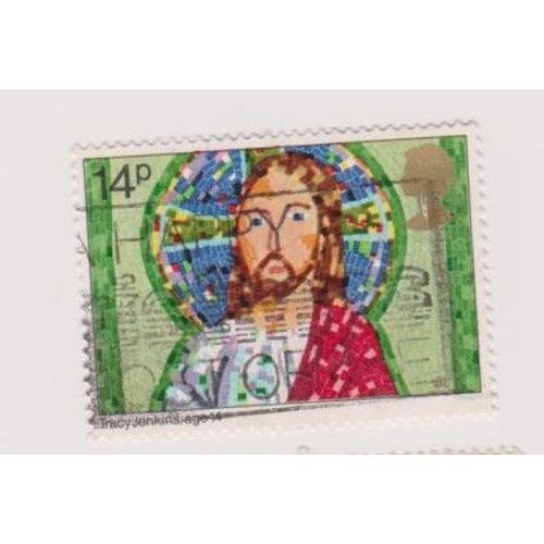 Timbre Angleterre Grande Bretagne Noel 14