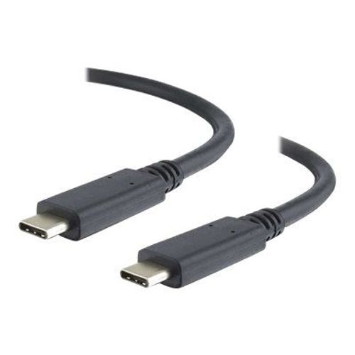 C2G 1m USB Type C Cable - 4K support - USB 3.1 (Gen 2) M/M - USB C Cable - Câble USB - 24 pin USB-C (M) pour 24 pin USB-C (M) - USB 3.1 Gen 2 / Thunderbolt 3 - 1 m - noir
