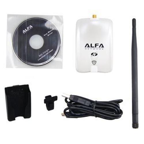 Carte Clé Adaptateur wifi USB Alfa 2000mW Awus036NHR antenne 5dBi