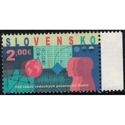 Slovaquie 2022 Oblitéré Used 150 Ans D'observations Scientifiques De La Terre Y&t Sk 851 Su
