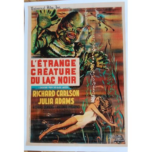 Affiche / Poster Du Film "L'étrange Créature Du Lac Noir" - (Universal Pictures) - 29,7 X 42 Cm