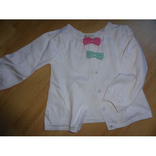 Gilet Vertbaudet Coton 5 Ans Blanc