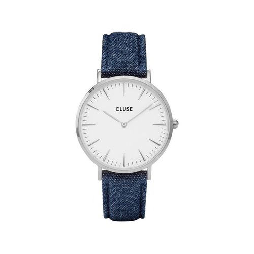 Montre Cluse Pour Femme La Bohème Argent Blanc/Denim Cl18229