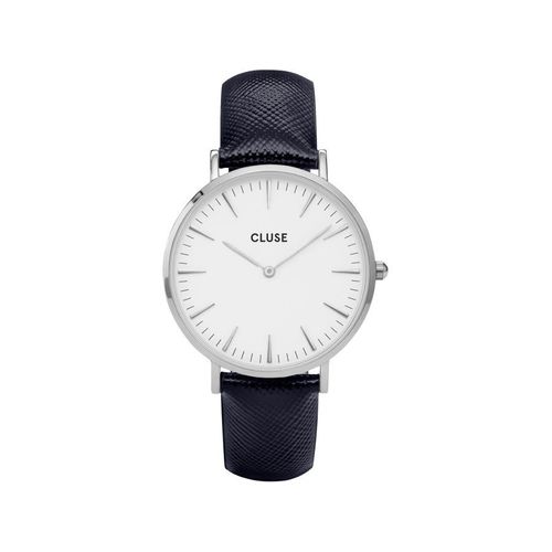 Montre Cluse Pour Femme La Bohème Argent Blanc/Bleu Nuit Cl18232