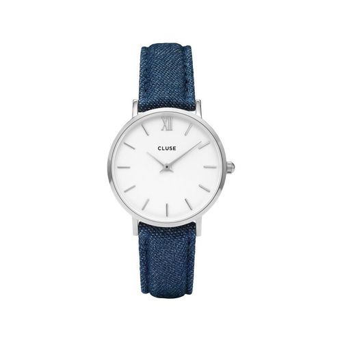 Montre Cluse Pour Femme Minuit Argent Blanc/Bleu Denim Cl30030