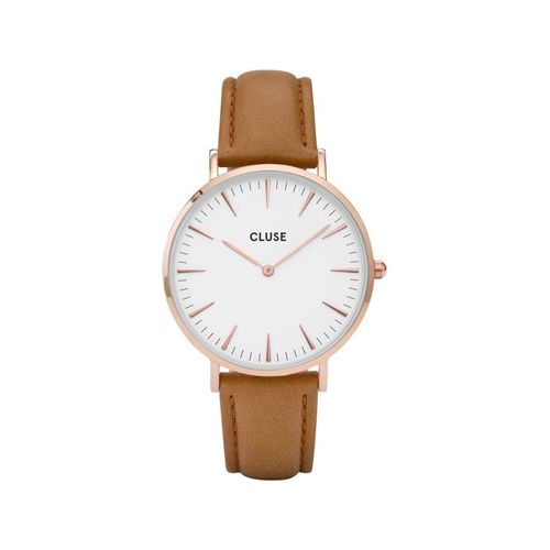 Montre Cluse Pour Femme La Bohème Rose Or Blanc/Caramel Cl18011