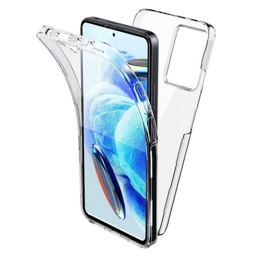 Coque Pour Xiaomi Redmi Note 13 Pro 5g / Poco X6 5g - Housse Etui Silicone Gel 360 Integrale + Film Ecran - Transparent
