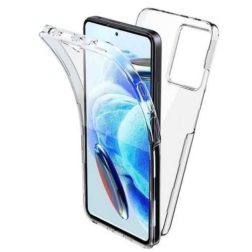 Coque Pour Xiaomi Redmi Note 13 5g - Housse Etui Silicone Gel 360 Integrale + Verre Trempe - Transparent