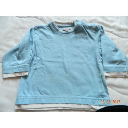 Polo In Extenso Coton 12 Mois Bleu