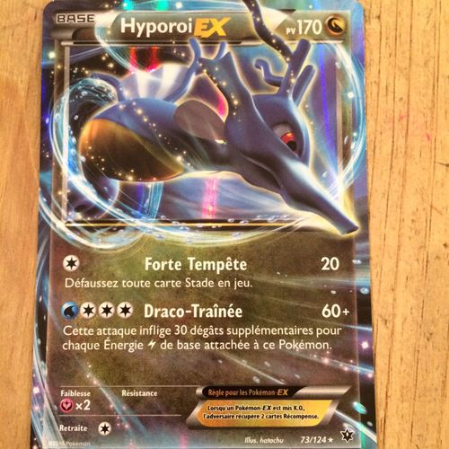 Carte Pokemon Ex Hyporoi 73/124