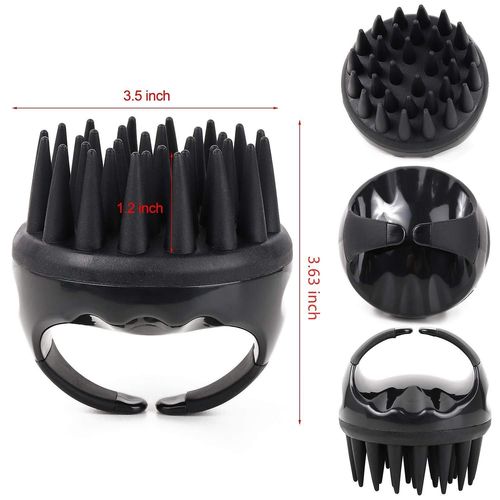 Brosse À Shampoing Pour Masseur De Cuir Chevelu - Rondelle De Tête Portative En Silicone