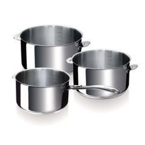 Série De 3 Casseroles Inox 16/18/20cm + 1 Manche 12326974 Evolution
