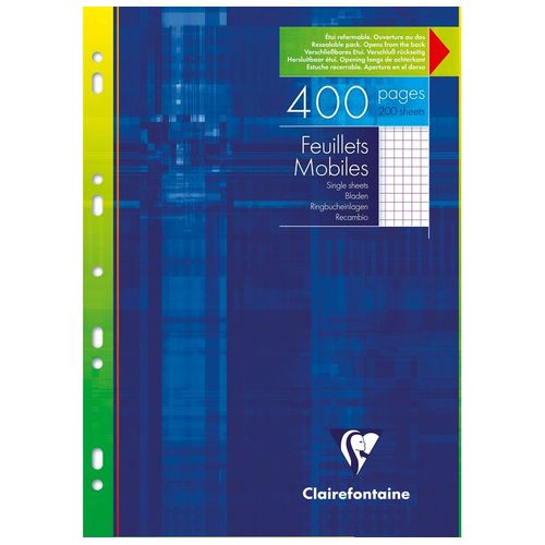Clairefontaine - Feuillets Mobiles - 400 Pages - 5x5 [Fournitures De Bureau]