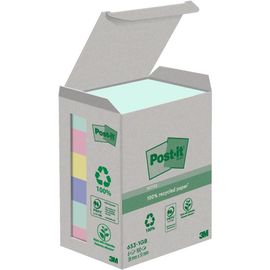Post-It Bloc-Note Adhésif Recycling, 38 X 51 Mm, 6 Couleurs