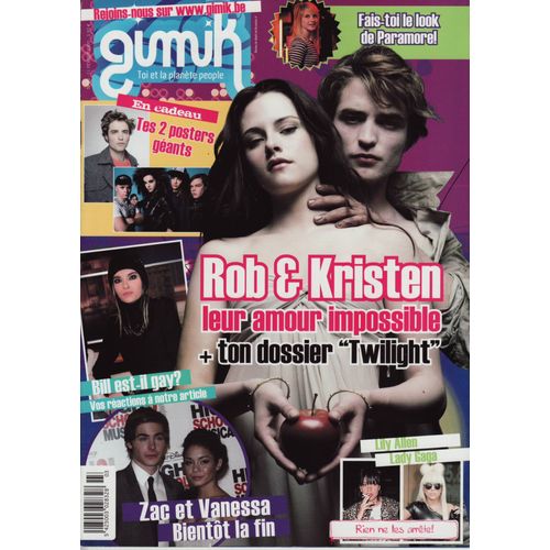 Gimik (Edition Belge) / 11-02-2009 N°3 : Robert Pattinson / Kristen Stewart (4p) Britney Spears (2p)