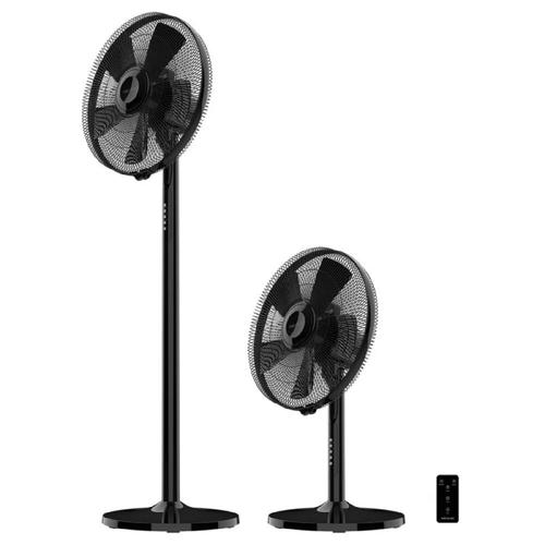 Cecotec Ventilateur sur pied et de bureau EnergySilence 555 2in1 Smart XL. 55 W, 16" de diamètre, 5 pales, moteur en cuivre, télécommande, 3 modes et 3 vitesses, minuterie 7 heures et oscillation