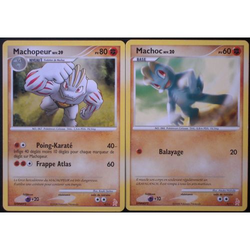 Machopeur (4/11) + Machoc (5/11) - Trainer Kit Lucario