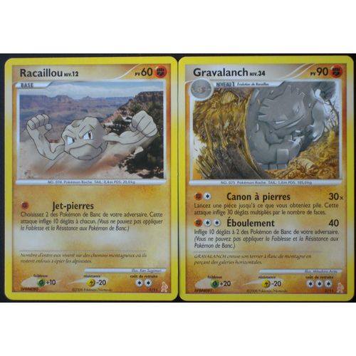 Racaillou (1/11) + Gravalanch (2/11) - Trainer Kit Lucario