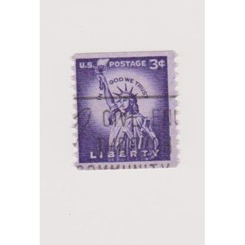 Timbre États Unis D'amérique Us U.S Liberty Statue De La Liberté 