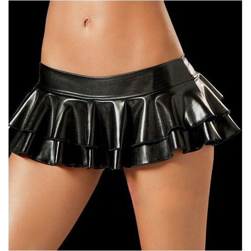 Micro Mini Jupe 36 38 Cuir Vinyle Femme Woman Skirt Underwear Spandex 