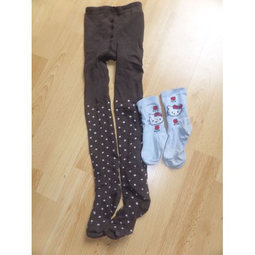 Collants Pas De Marque Coton 3 Ans Marron