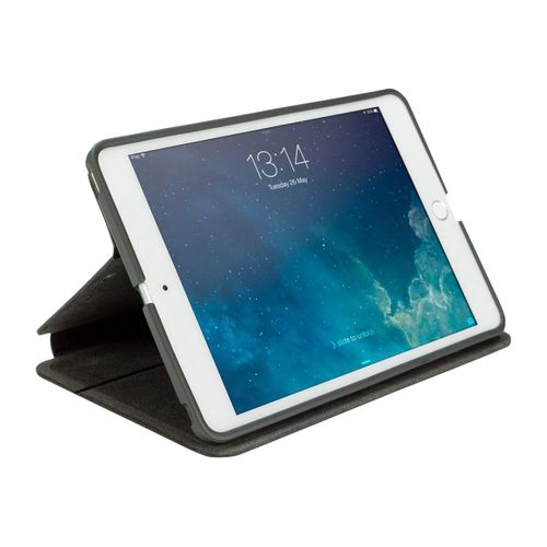 Targus Click-In - Protection à rabat pour tablette - polyuréthane - gris - pour Apple iPad mini; iPad mini 2; 3
